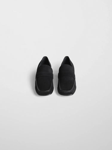Phoebe Philo - Man's Loafer in Black Suede Leather