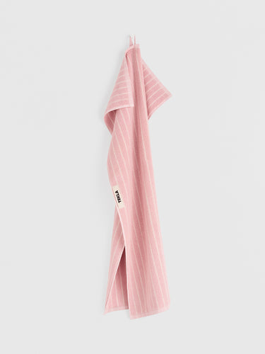 Tekla - Terry Towel in Shaded Pink Stripes