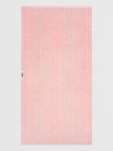 Tekla - Terry Towel in Shaded Pink Stripes