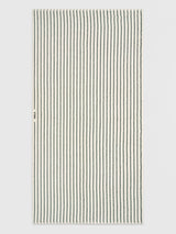 Tekla - Terry Towel in Racing Green Stripes