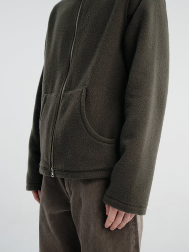 Rier - Full Zip Fleece in Taupe