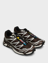 Salomon - XT-6 Sneakers in Black Coffee, French Roast and Vanilla Ice