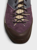 Salomon - X-Alp Suede Sneakers in Plum Perfect, Nine Iron and Safari