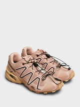 Salomon - Speedcross 3 Satin Sneakers in Mahogany Rose, Black and Hazelnut