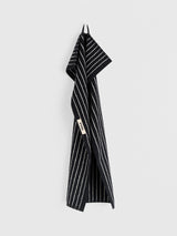 Tekla - Terry Towel in Black Stripes