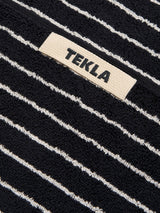 Tekla - Terry Towel in Black Stripes