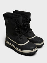Sorel - Men's CARIBOU™ WP in Black and Dark Stone