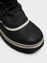 Sorel - Men's CARIBOU™ WP in Black and Dark Stone