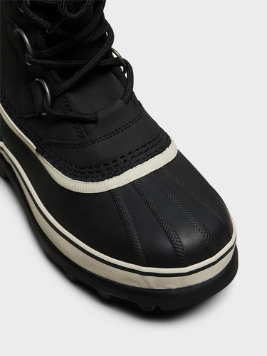 Sorel - Women's CARIBOU™ WP in Black and Stone