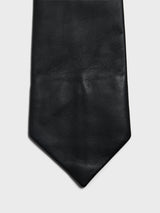 Sunflower - Leather Tie in Black