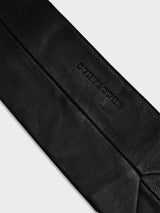 Sunflower - Leather Tie in Black