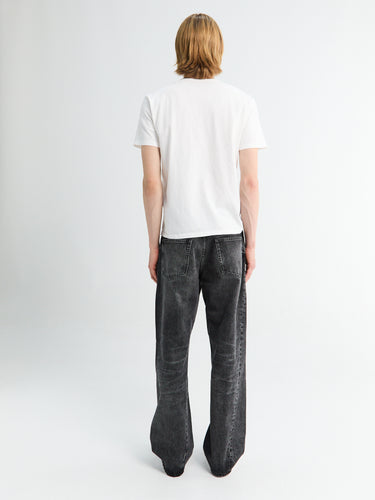 Sunflower - Wide Twist Jeans in Deep Black Worn