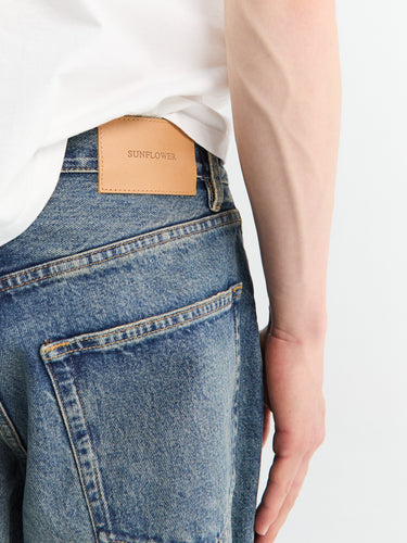 Sunflower - Wide Twist Jeans in Dark Blue Vintage