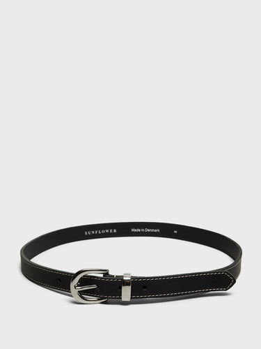 Sunflower - Forte Contrast 2,5 cm Belt in Black