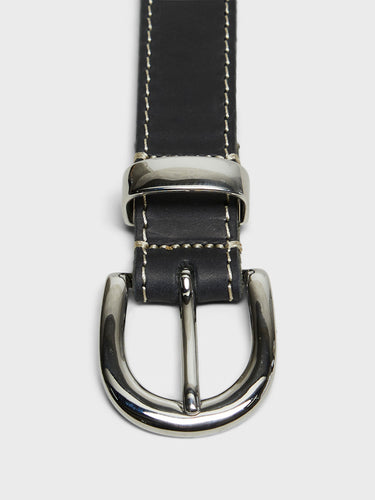Sunflower - Forte Contrast 2,5 cm Belt in Black