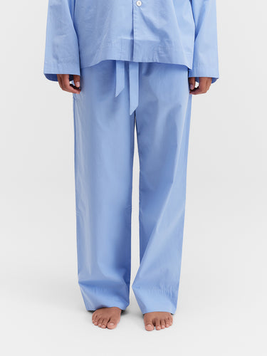 Tekla - Poplin Pyjamas Pants in Cornflower Blue