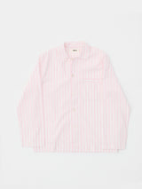 Tekla - Poplin Pyjamas Shirt in Hatty Stripes