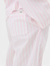 Tekla - Poplin Pyjamas Pants in Hatty Stripes