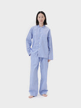 Tekla - Poplin Pyjamas Pants in Penny Stripes