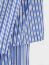Tekla - Poplin Pyjamas Shirt in Penny Stripes