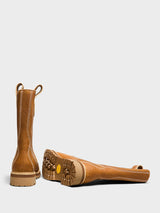 Timberland - Vibram Tall Pull On Waterproof Boots in Wheat Full Grain