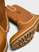 Timberland - Vibram Tall Pull On Waterproof Boots in Wheat Full Grain