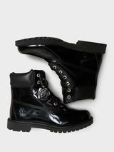 Timberland - Premium 6 Inch Lace Up Waterproof Boots in Black Patent Leather