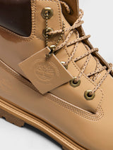 Timberland - Premium 6 Inch Lace Up Waterproof Boots in Wheat Patent Leather