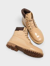 Timberland - Premium 6 Inch Lace Up Waterproof Boots in Wheat Patent Leather