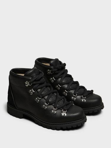 Timberland - Authentic Hike Mid Lace Boots in Black Full Grain