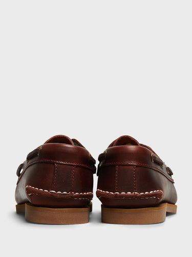 Timberland - Classic Boat Shoe in Burgundy Full Grain