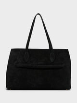 TOTEME - Suede Lounge Tote Bag in Black
