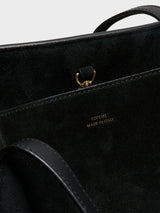 TOTEME - Suede Lounge Tote Bag in Black