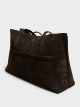 TOTEME - Suede Lounge Tote Bag in Brown