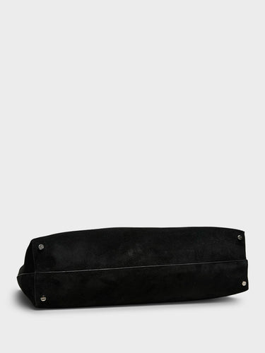 TOTEME - Suede Scoop Tote Bag in Black