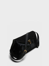 TOTEME - T-Lock Clutch in Black Pony Hair