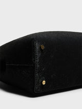 TOTEME - T-Lock Clutch in Black Pony Hair