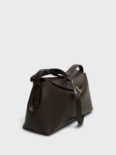 TOTEME - T-Lock Top Handle Bag in Bark