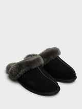 UGG - Scuffette II Slippers in Black and Grey