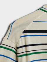 Adidas - Wales Bonner Knit Polo in White/Green