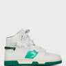 Acne Studios Face - High Top W Sneakers in White and Green