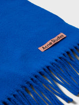 Acne Studios - Skinny Fringed Wool Scarf in Royal Blue