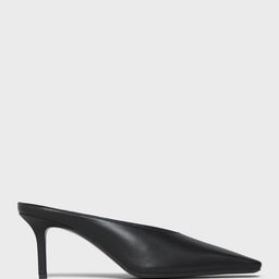 Acne Studios - Heeled Leather Mules in Black