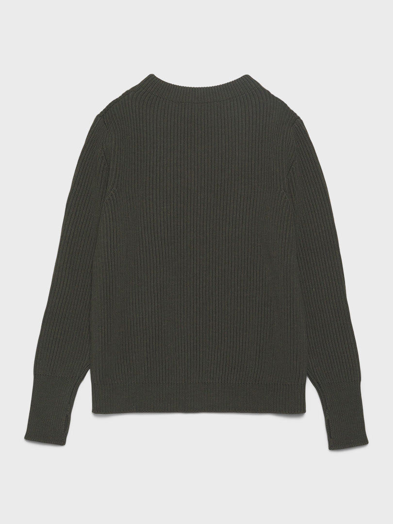 Navy Crewneck in Hunting Green