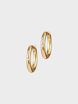 Anni Lu - Brigitte Hoops in Brass With Gold Finish