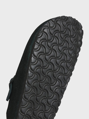 Birkenstock - Boston Suede Sandals in Black
