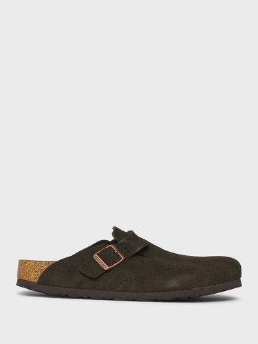 Birkenstock - Boston Suede Sandals in Mocha