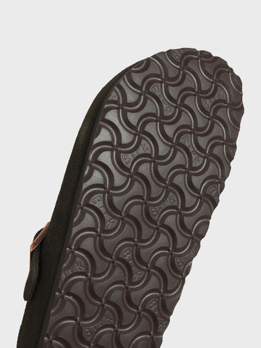 Birkenstock - Boston Suede Sandals in Mocha