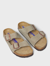 Birkenstock - Arizona Narrow Sandals in Suede Taupe