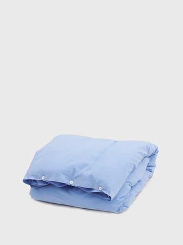 Tekla - Percale Duvet Cover in Island Blue